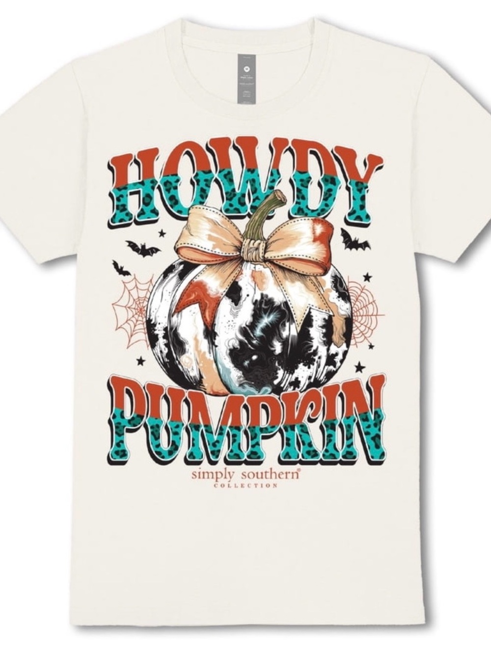 New Simply Southern Fall 'Howdy Pumpkin' Halloween Shirt Size Small